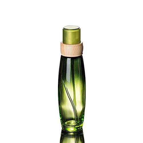 1Pcs Green Glass Lotion Pump Bottles with Lid Empty Refillable Lotion Press Bottle Cosmetic Storage Container Vials Jars Pots for Lotion Emulsion Essence (100ml/3.4oz)