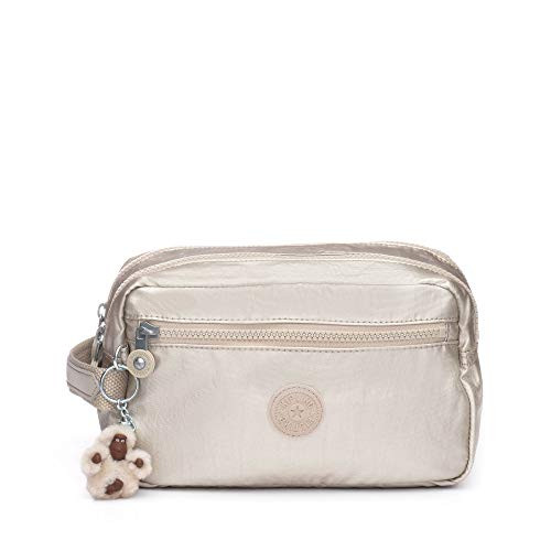Kipling Amalfi Toiletry Bag Gleaming Gold Metallic