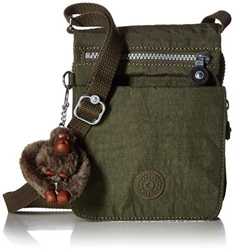 Kipling Women's El Dorado Crossbody Bag, Essential Travel Accessory, Jaded Green, One Size