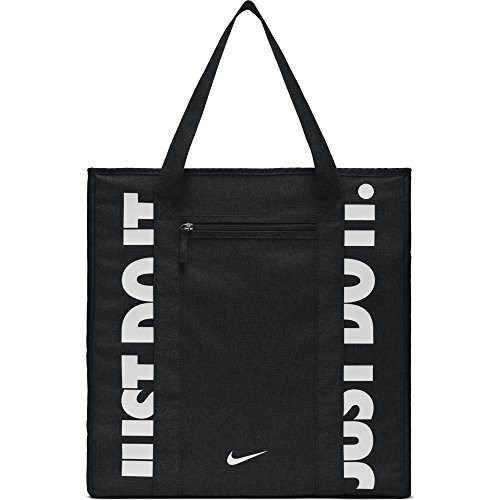 NIKE Gym Women's Training Tote Bag, Black/Black/White, One Size