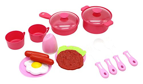 Little Treasures Miniature cooking & Dinnerware Pretend Play Toy set