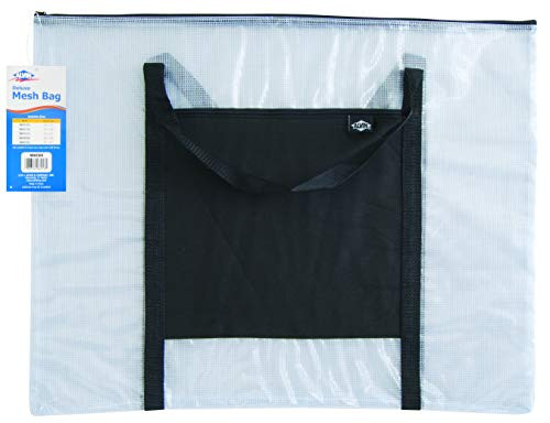 Alvin, NBH2026, Mesh Bag Organizer Carrying Case with Handle, Clear - 20" x 26"