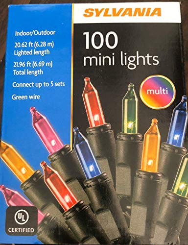 SYLVANIA Stay-lit Platinum Indoor/Outdoor Christmas Light (100 Mini Lights Multi)