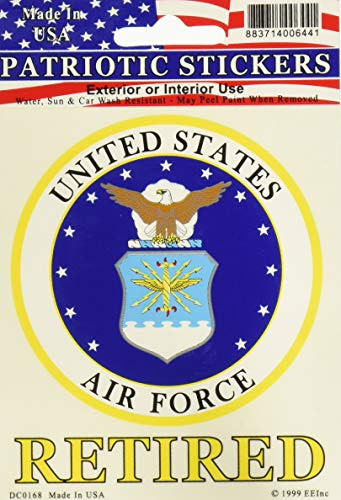 EagleEmblems DC0168 Sticker-USAF Emblem RET. (3.25'')