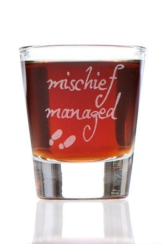 Mischief Managed: Harry Potter Marauder's Map Inspired Shot Glass