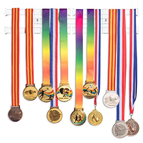 FEMELI Medal Display Hanger Holder, Bib Award Medal Rack for Running Race Sports Gymnastics Marathon (Clear)