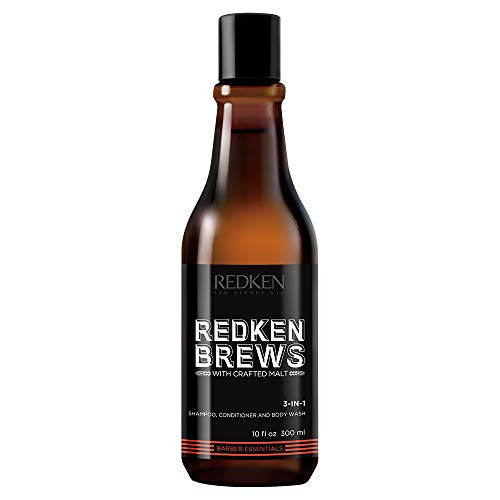 Redken Brews 3-IN-1 Shampoo For Men, Shampoo, Conditioner And Body Wash, Mens Shampoo 10.1 fl. oz Redken Brews 3-IN-1 Shampoo For Men, Shampoo, Conditioner And Body Wash, Mens Shampoo 10.1 fl. oz