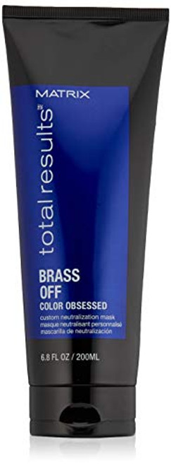 MATRIX Total Results Brass Off Color Depositing Custom Neutralization Hair Mask | Repairs & Protects Fragile Hair | For Color Treated Hair | 6.8 Fl. Oz. MATRIX Total Results Brass Off Color Depositing Custom Neutralization Hair Mask | Repairs & Protects Fragile Hair | For Color Treated Hair | 6.8 Fl. Oz.