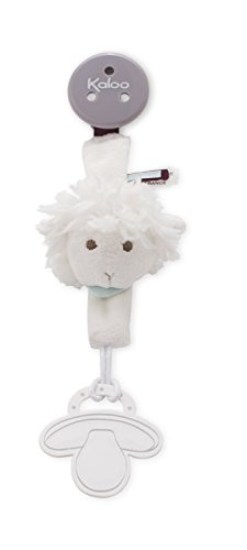 Kaloo Les Amis Pacifier Holder Lamb-Vanilla Plush