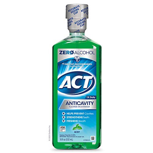 ACT Alcohol Free Anticavity Fluoride Rinse, Mint - 18 oz