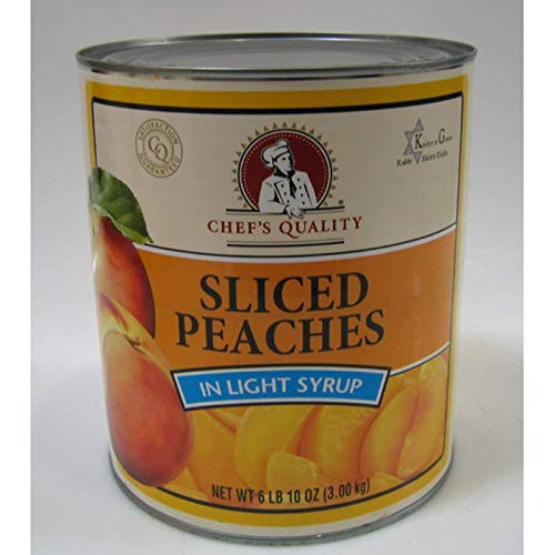 Chef's Quality Sliced Peaches in Light Syrup 6 Lb 10 Oz