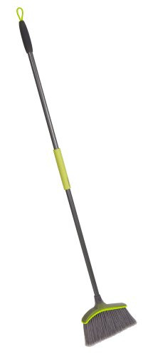 Casabella Wayclean Wide Angle Broom, Taupe and Green