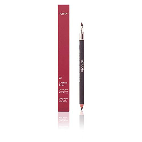 Clarins Long Lasting Eye Pencil with Brush No.07, Smoky Plum, 0.037 Ounce
