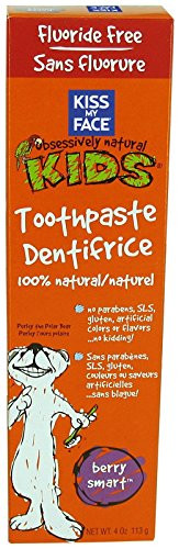 Kiss My Face Gentle Fluoride Free Toothpaste for Kids-Berry Smart-4 oz