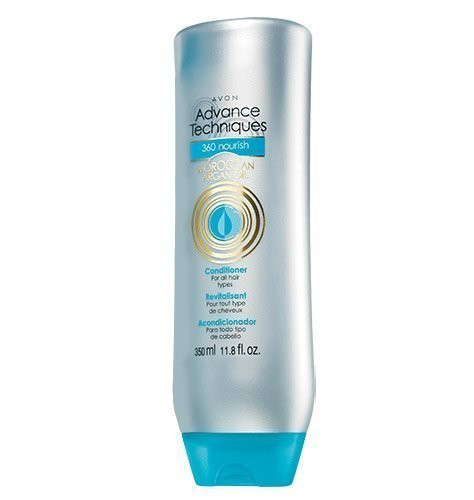 Avon Advanced Techniques 360 Nourish Moroccan Argan Oil Conditioner for All Hair Types 11.8 Fl Oz