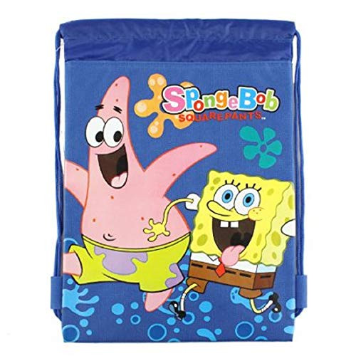 5Star-TD Spongebob Nickelodeon Blue Drawstring Backpack