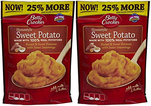 Betty Crocker Mashed Potato Homestyle - Sweet Potato - 5.6 oz - 2 Pack Betty Crocker Mashed Potato Homestyle - Sweet Potato - 5.6 oz - 2 Pack