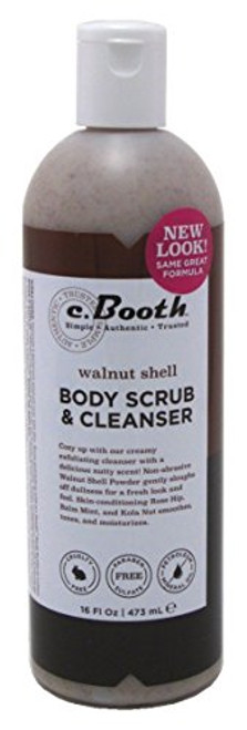C. Booth Body Scrub and Cleanser, Walnut Shell, 16 Fluid Ounce C. Booth Body Scrub and Cleanser, Walnut Shell, 16 Fluid Ounce