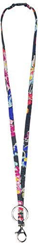 Vera Bradley Women's Signature Cotton Breakaway Lanyard, Pretty Posies, One Size