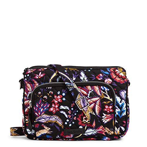 Vera Bradley Signature Cotton Little Hipster Crossbody Purse with RFID Protection, Foxwood Vera Bradley Signature Cotton Little Hipster Crossbody Purse with RFID Protection, Foxwood