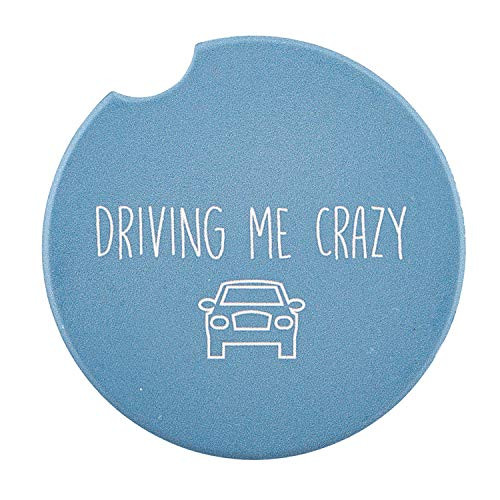SB Design Studio SIPS Ceramic Car (Console) Coaster, Driving Me Crazy