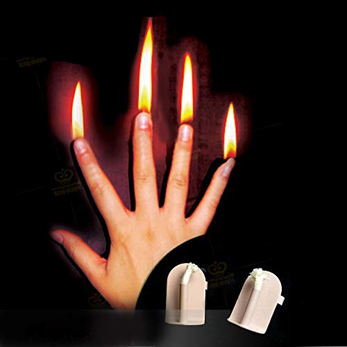 Enjoyer Finger Fire Magic Tricks Stage Magic Prop Gimmick Professional Magician Accessories,4Pcs/Set