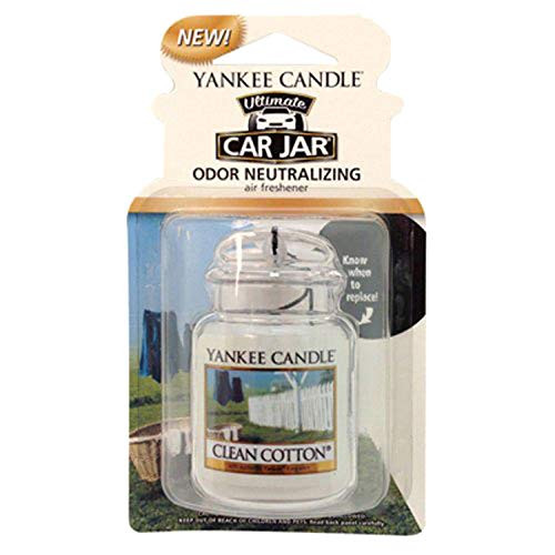 Yankee Candle Ultimate Car Jar Odor Neutralizing Clean Cotton