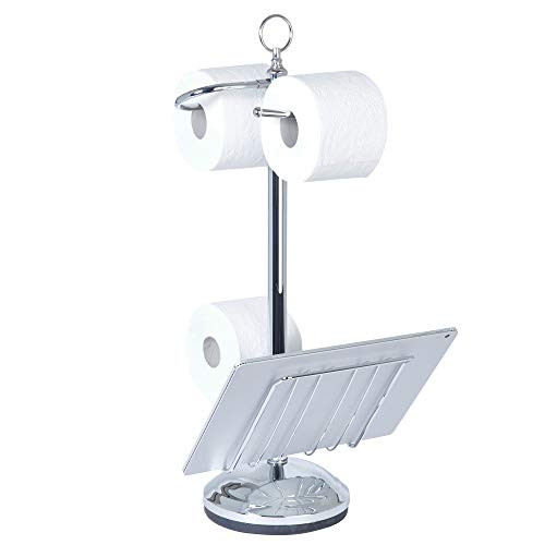 Better Living Products 54542 Toilet Valet Free Standing Toilet Tissue Holder and Dispenser, Chrome Better Living Products 54542 Toilet Valet Free Standing Toilet Tissue Holder and Dispenser, Chrome