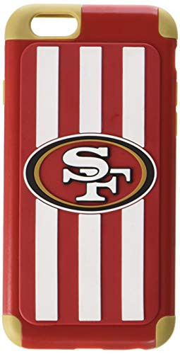 Forever Collectibles Official Licensed NFL Dual Hybrid 4.7" iPhone 6 Rugged Case - Retail Packaging - San Francisco 49ers