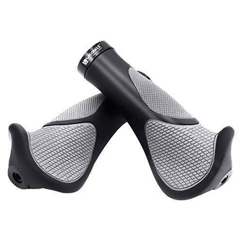 Weanas Bike Handlebar Grips, New Generation Ergonomics Comfort Design Mountain Bike Grips with G2 Screw Lock 1 Pair for Bicycle MTB BMX Cyling