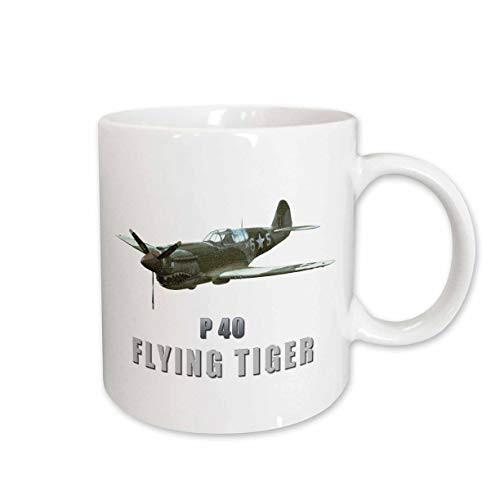 3dRose Flying Tiger Aircraft Mug, 11-Ounce