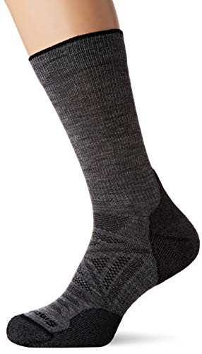 Smartwool PhD Outdoor Light Crew Socks, Large, Medium Gray