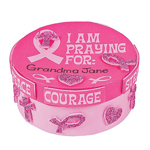 Pink Ribbon Prayer Box Craft Kit -12 - Crafts for Kids and Fun Home Activities