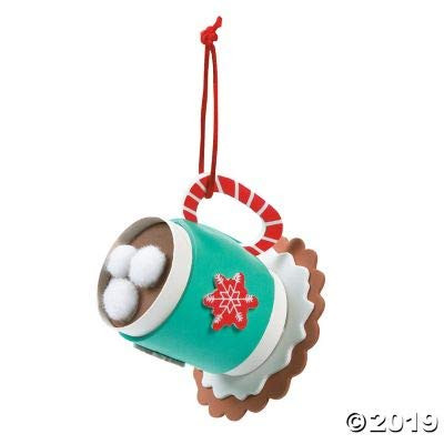 3D Hot Cocoa Ornament Craft Kit -12 - Crafts for Kids and Fun Home Activities