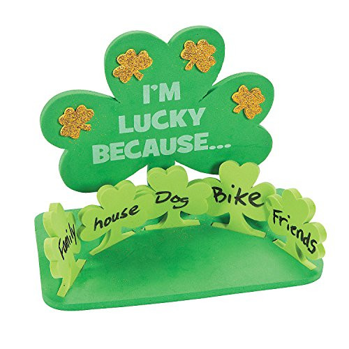I'm Lucky Because Shamrock Ck -12 - Crafts for Kids and Fun Home Activities