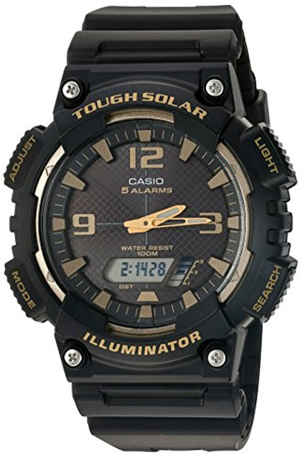 Casio Men's 'Tough Solar' Quartz Stainless Steel and Resin Watch, Color:Black (Model: AQ-S810W-1A3VCF) Casio Men's 'Tough Solar' Quartz Stainless Steel and Resin Watch, Color:Black (Model: AQ-S810W-1A3VCF)