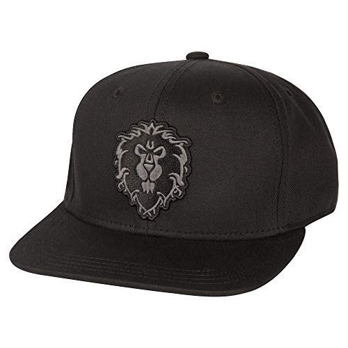 JINX World of Warcraft Blackout Alliance Snapback Baseball Hat, Black, One Size