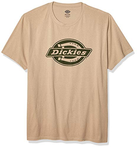 Dickies Men's Short Sleeve Graphic Tee Big-Tall, Desert Sand, 4X