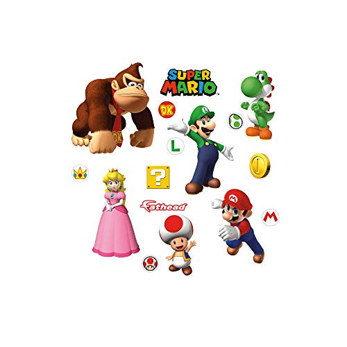 FATHEAD Super Mario: Collection-Large Officially Licensed Nintendo Removable Wall Decal