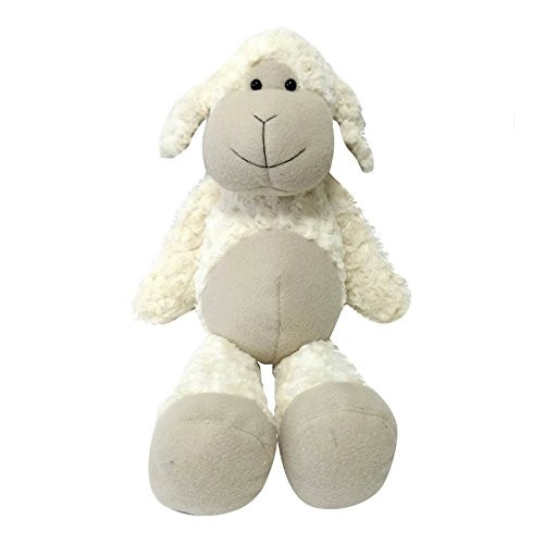 Snuggle Stuffs Plush Sitting Cream Lovable Lamb Animal, 18"