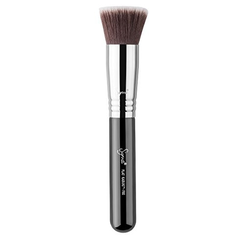 Sigma Beauty Professional F80 Flat Kabuki Highlighter Makeup Brush with Sigmax fibers for Buffing and Blending Liquid, Cream or Powders