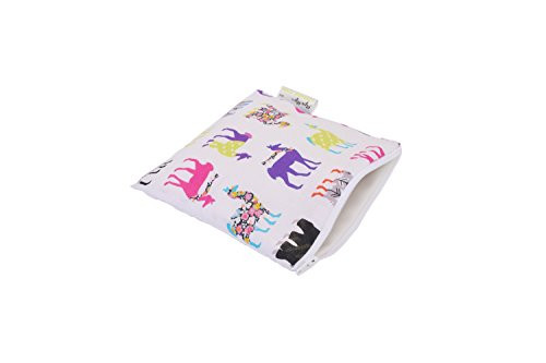 Itzy Ritzy Happens Reusable Snack and Everything Bag, Llama Glama, Multi