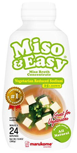 Marukome Miso and Easy Broth, Vegetarian Reduced Sodium, 13.8 Ounce