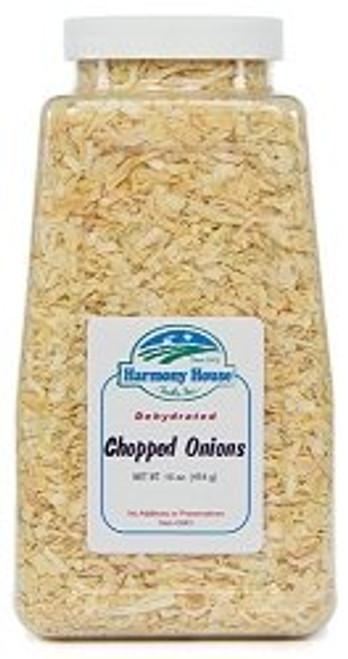 Harmony House Dried Onions, Chopped  Dehydrated Vegetables For Cooking, Camping, Emergency Supply and More (12 oz, Quart Size Jar) Harmony House Dried Onions, Chopped  Dehydrated Vegetables For Cooking, Camping, Emergency Supply and More (12 oz, Quart Size Jar)