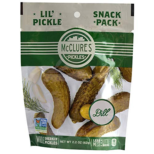 McClure's Pickles - Baby Dill Pickle Snack Packs - Mini Size Pickles (12-Pack)