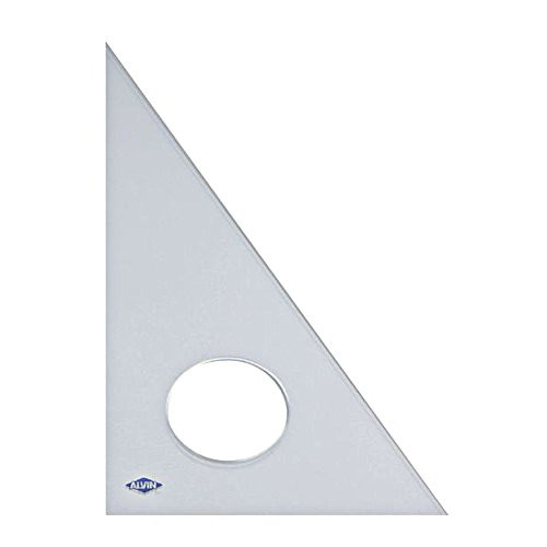 Alvin 130C-4 4 inch Clear Professional Acrylic Triangle 30/60