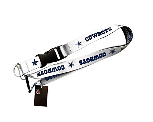 aminco NFL Dallas Cowboys Women's Logo Keychain ID Holder Clip Lanyard, One Size, Silver aminco NFL Dallas Cowboys Women's Logo Keychain ID Holder Clip Lanyard, One Size, Silver