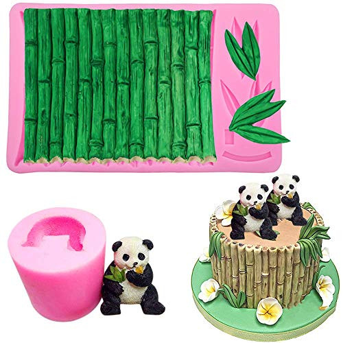 2Pcs/Set 3D Panda & Bamboo Silicone Molds Bamboo Cake Border Fondant Molds Sugarcraft Cake Decorating Tools Candy Chocolate Gumpaste Moulds Panda DIY Candle Wax Soap Mold 2Pcs/Set 3D Panda & Bamboo Silicone Molds Bamboo Cake Border Fondant Molds Sugarcraft Cake Decorating Tools Candy Chocolate Gumpaste Moulds Panda DIY Candle Wax Soap Mold