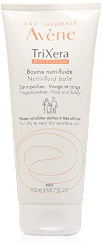 Eau Thermale Avene Trixera Nutrition Nutri-Fluid Balm, Ceramides, Very Dry, Face and Body, 6.76 Fl Oz