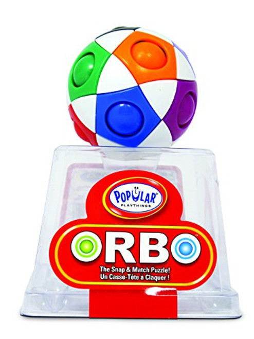 Orbo by PlaSmart, The Snap And Match Puzzle, Brain Teaser, Fidget Ball, Play to Enhance Memory, Processing Speed, and Concentration, Ages 4 and Up